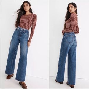 Madewell Super Wide-leg High-rise Desota Wash Jeans 30